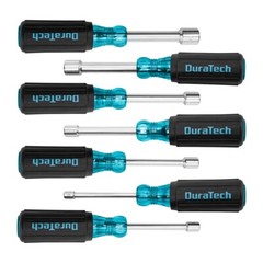 DURATECH 7PC SAE Nut Driver Set 11/32,3/8,3/16,1/4,5/16,7/16,1/2″ 1″ HollowShaft