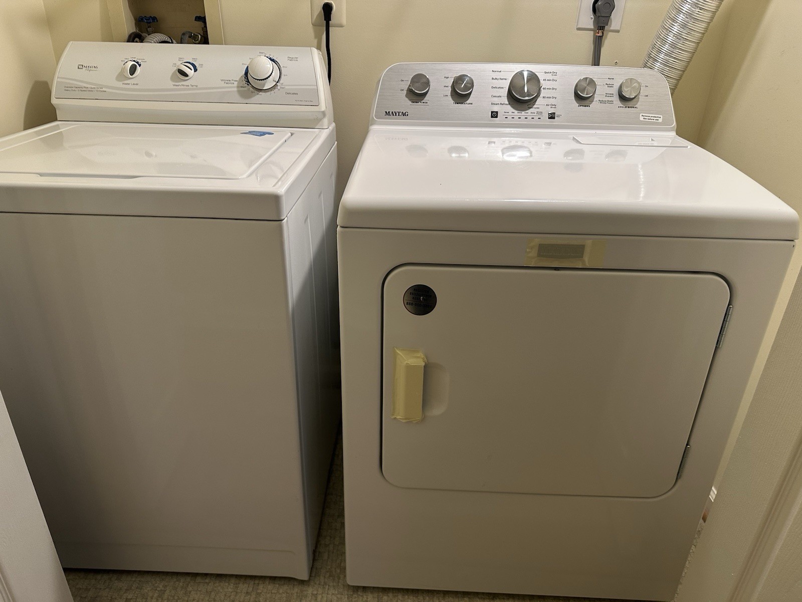 Maytag Performa Top-Load Electric Washer & Maytag Pet pro Electric Dryer gallery