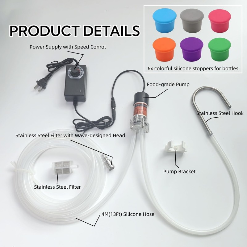 Electric Water Transfer Pump 110V Speed Adjustable - Food Grade Self-Priming Sip gallery