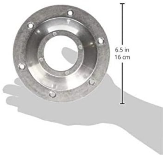 Sleek Round Aluminum Table Base with Chrome Finish - Perfect for Modern Spaces gallery
