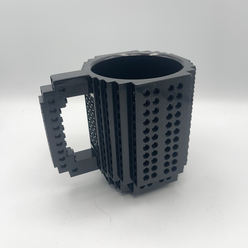 LEGO Brick MUG BUILDING Blocks COFFE CUP Block Puzzle Mug Black 4.75" gallery