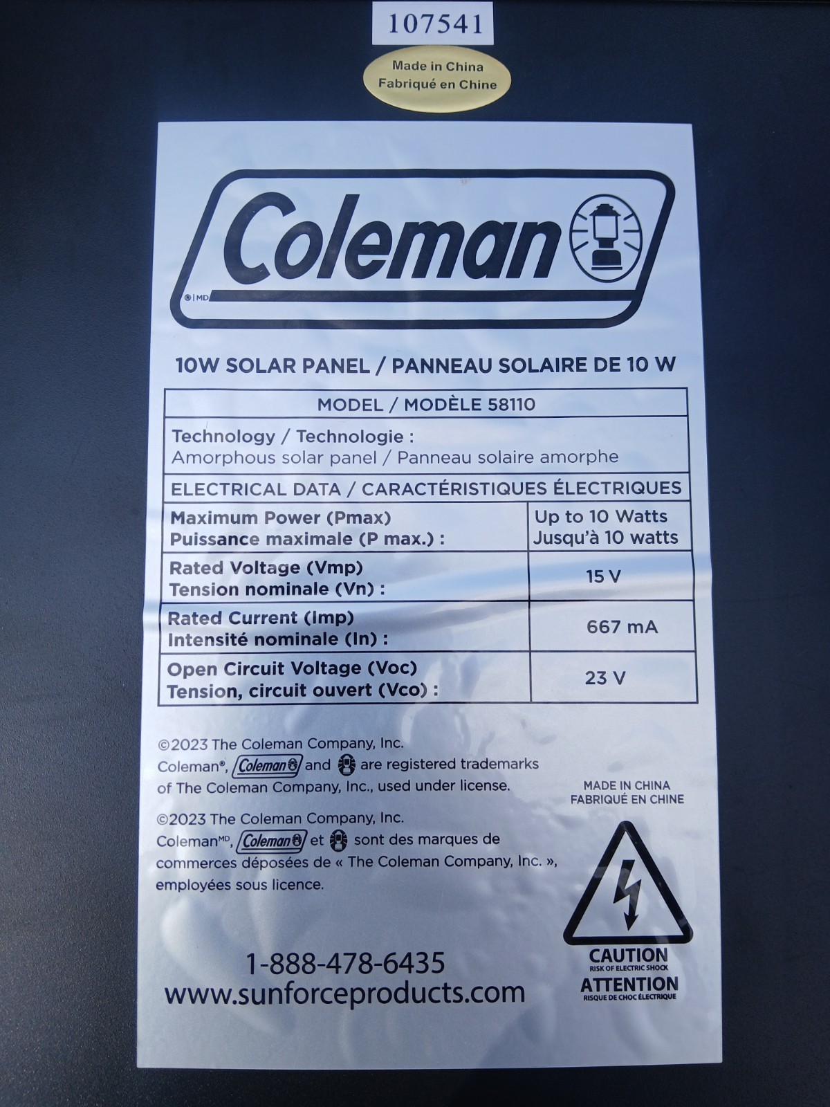 Coleman 10 Watt Solar Panel gallery