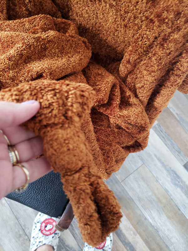 Beautiful Pier 1 Throw Rust Soft Chenille Knoted Tie Boucle Bed Sofa Throw 60x50 gallery