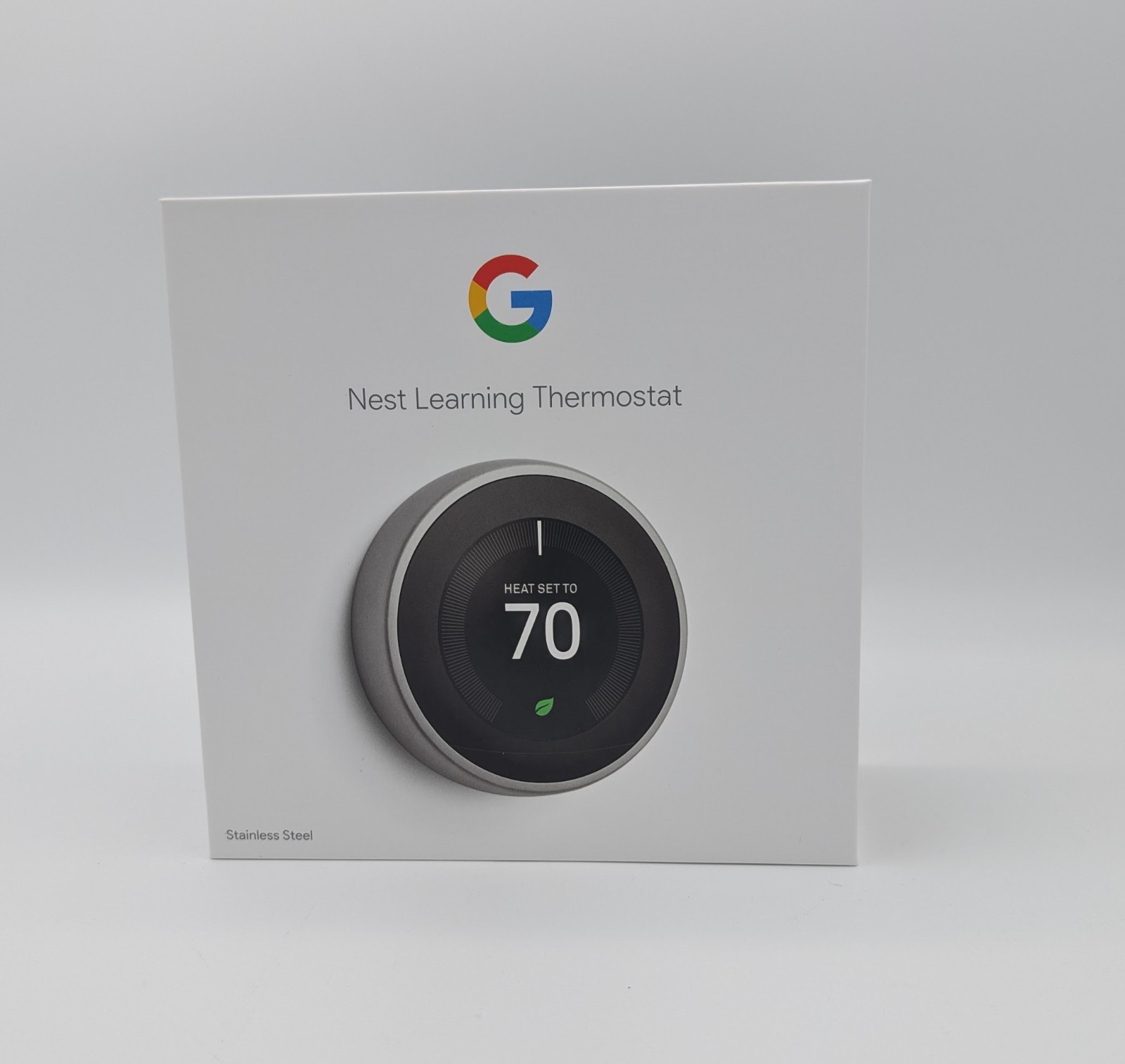 SEALED Google Nest 3rd Generation Learning Thermostat T3007ES Stainless Steel A+ gallery