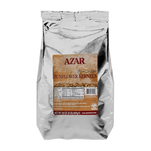 Azar Unsalted Sunflower Kernel, 2 Pounds, 3 Per Case gallery