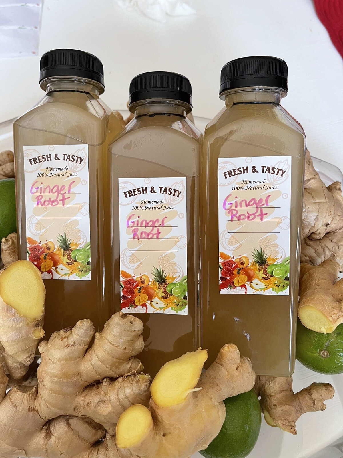 organic ginger juice -100% raw Ginger Flavor .Cold Pressed gallery