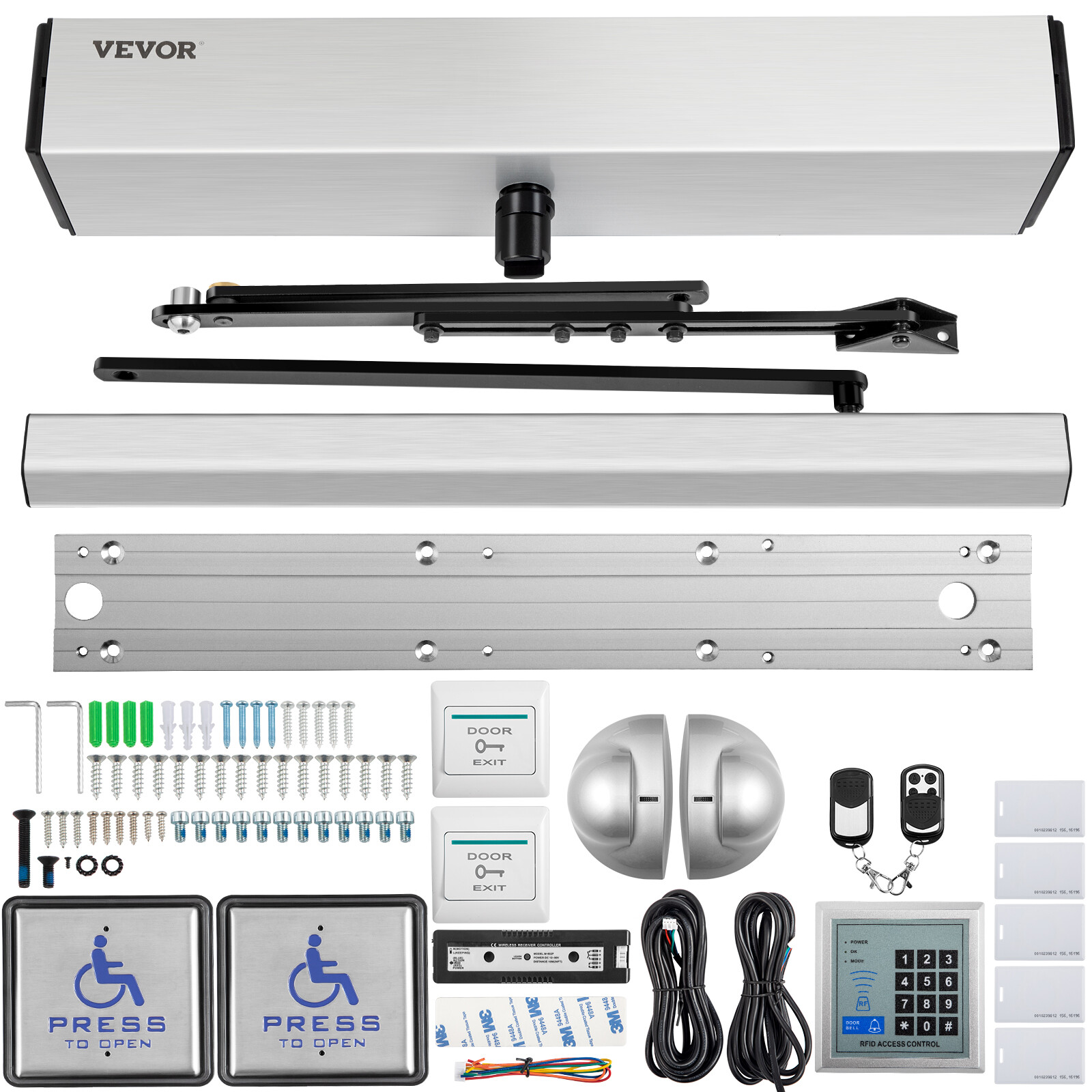 VEVOR Automatic Swing Door Opener Handicap Door Opener 120° w/Controller Hotel gallery