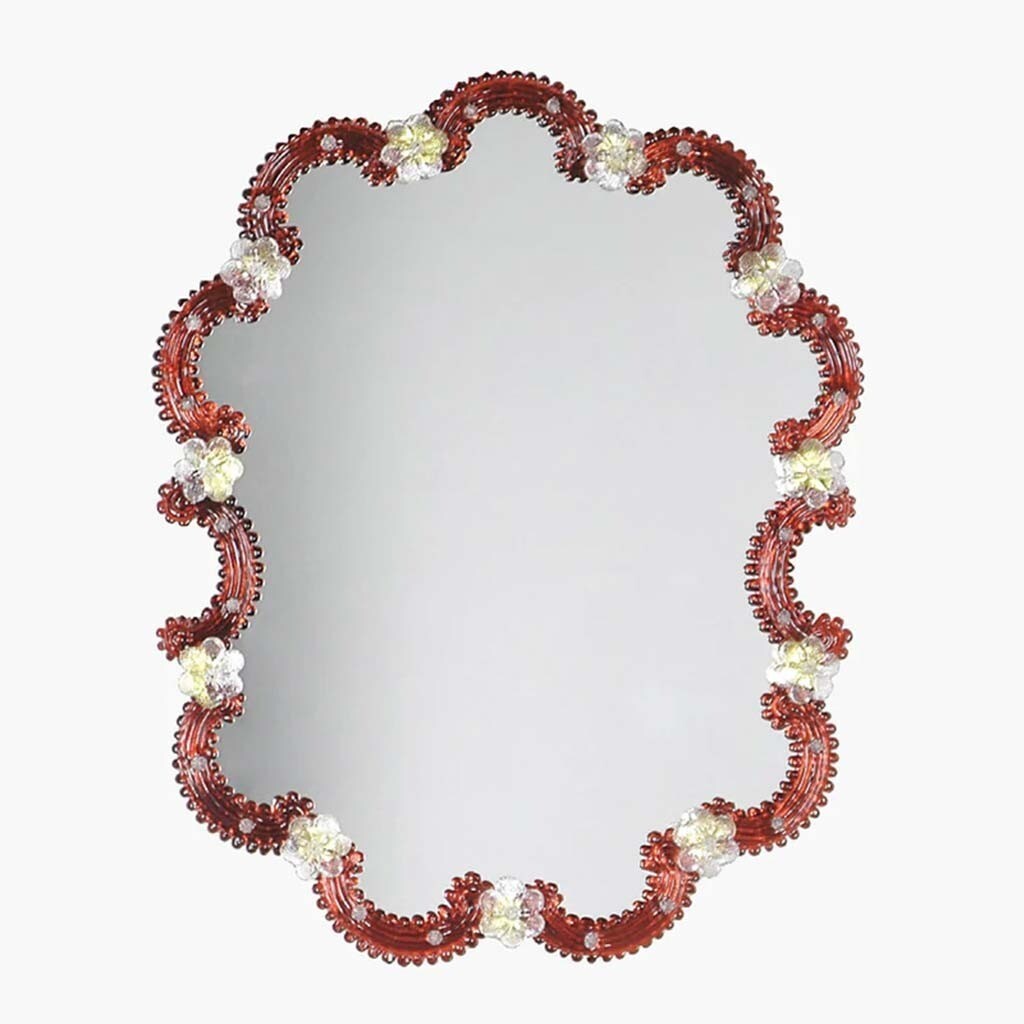 Venetian Image Handcrafted Murano Glass Mirror – Elegant Venetian Design gallery