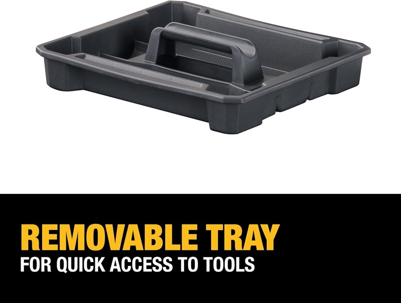 Tool Box, Removable Tray for Easy Access to Tools, Water & Debris Resistant, New gallery