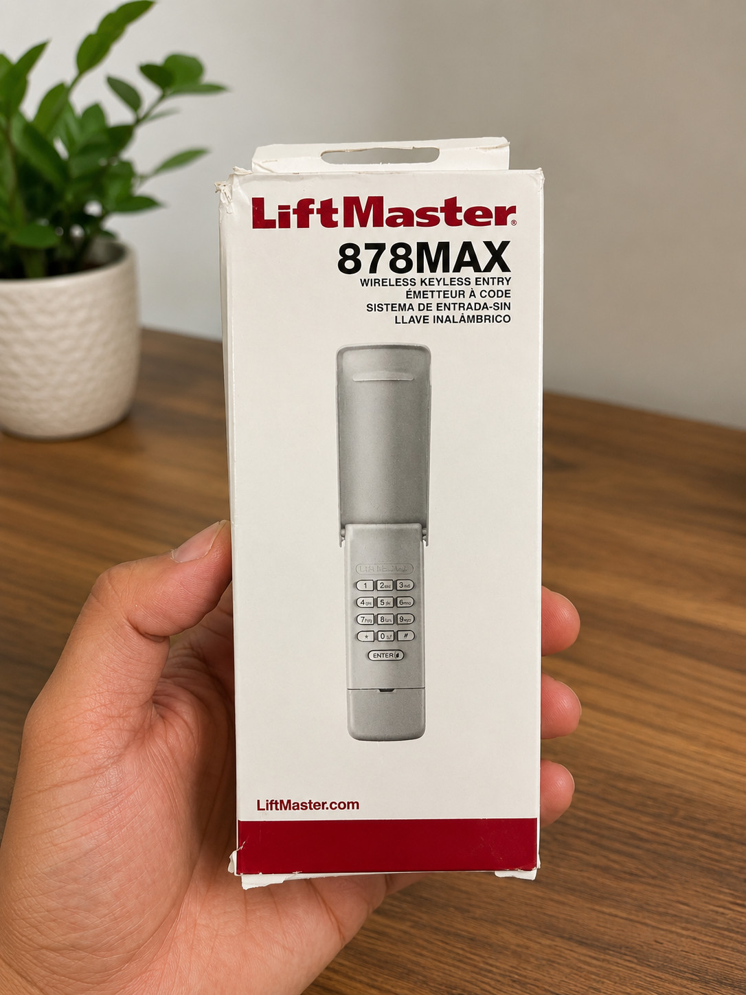 LiftMaster 878MAX Wireless Keypad Garage Door Opener Keyless Entry New Sealed gallery