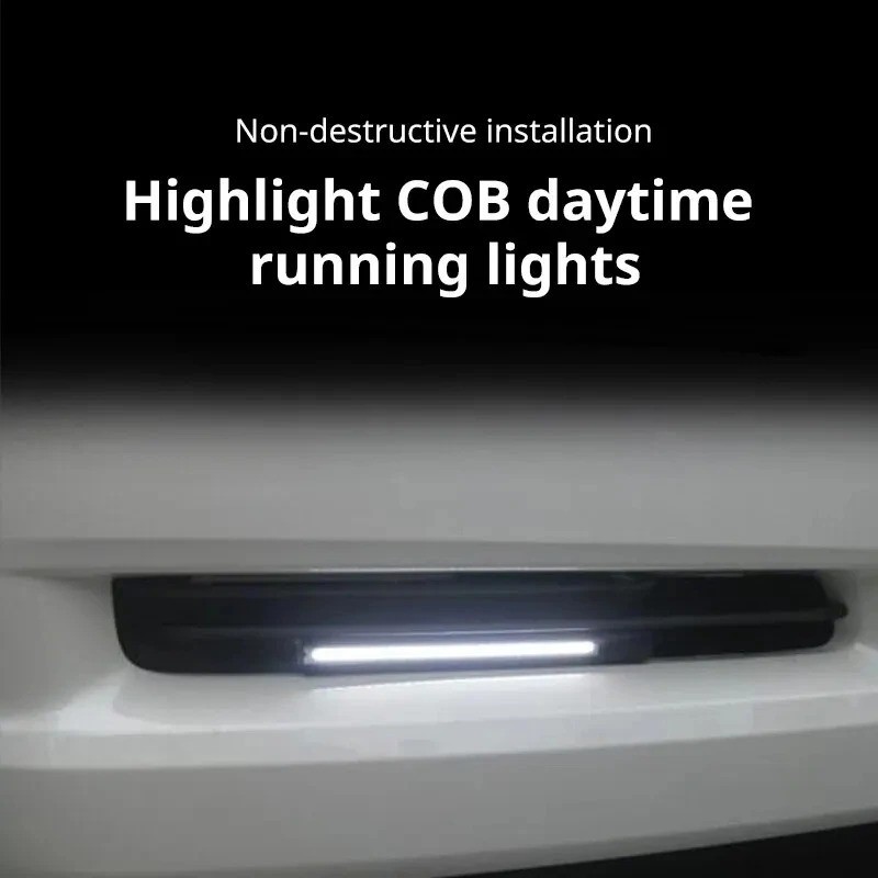 2PCS 17cm LED DRL Daytime Running Lights COB Waterproof Fog Lamp Car gallery