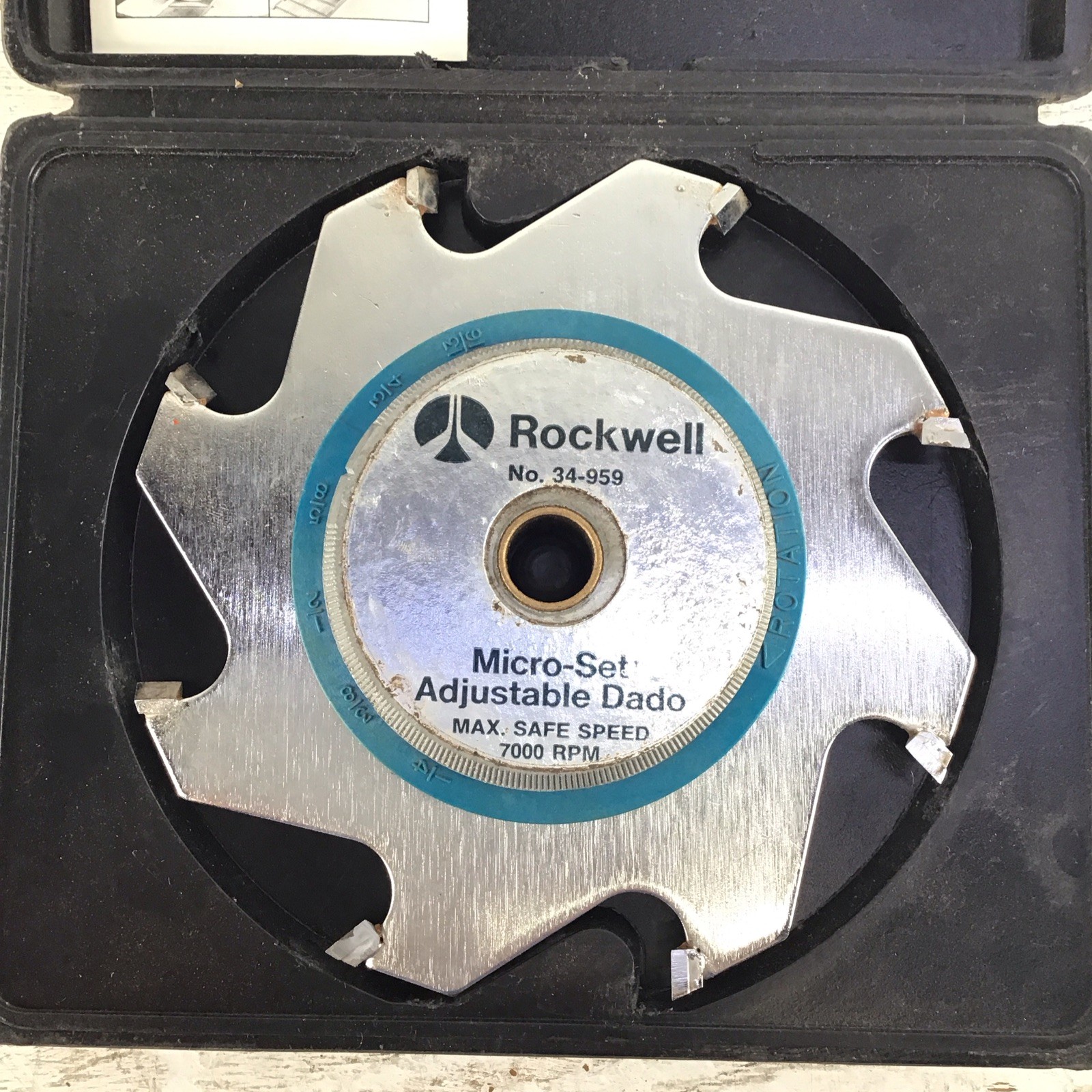 Rockwell 34-959 Micro Set Adjustable Dado 7000 RPM 6-1/2" 8 teeth gallery