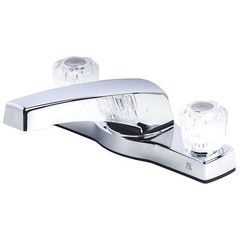 Mobile Home Two Handle 8″ Deck Mount Garden Tub Filler Faucet Chrome Finish