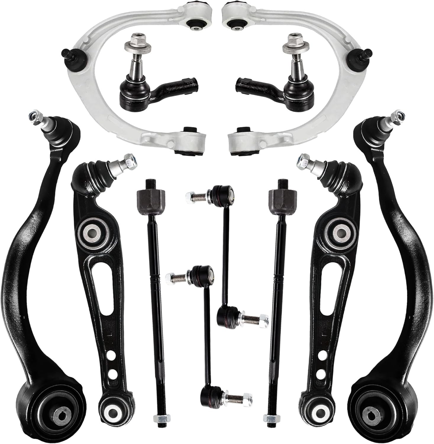 Front Upper and Lower Control Arm Kit Compatible with 2013-2018 Land Rover Range gallery