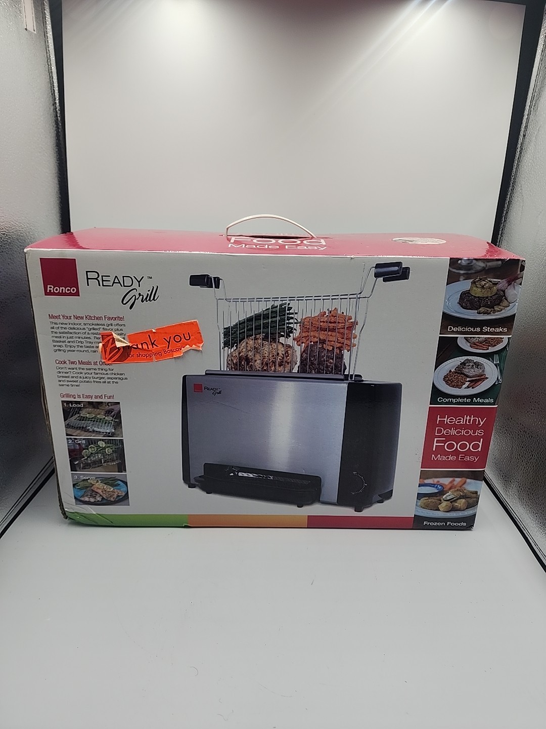 Ronco Ready Grill Indoor Cooking Grilling RG1001BLDRM NIB gallery