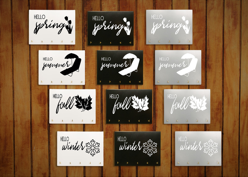 Hello Seasons (Spring, Summer, Fall, Winter) Handmade Minimalist Wood Sign Decor gallery