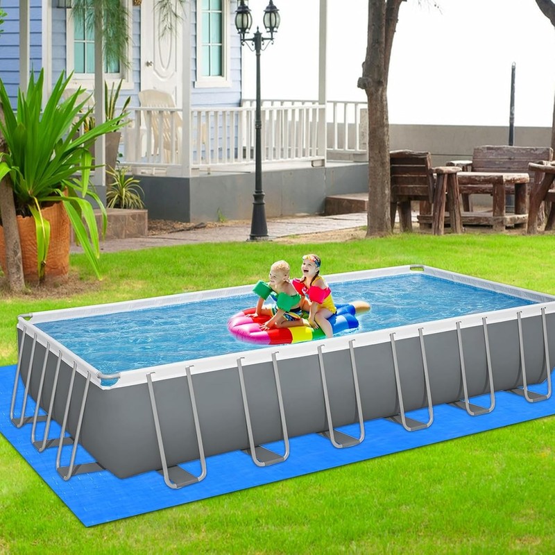 Rectangle Above Ground Pool Liner Pad 12x24 Strong Durable Puncture Resistant gallery