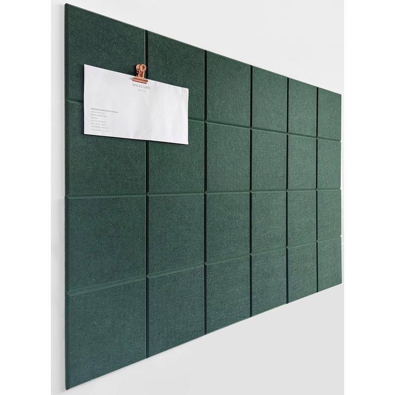 High Density Felt Panels Wall Bulletin Board Set W/ Double-Sided Tape 6 Pack New gallery