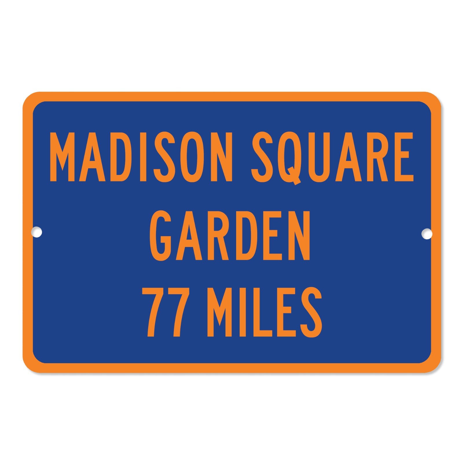 Madison Square Garden Custom Distance Sign New York Knicks Basketball Fan Gift gallery