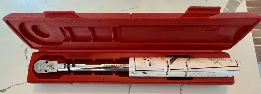 Snap on QD2FR75 -3/8" Dr. Click-Type Flex-Head Torque Wrench with Carry Case