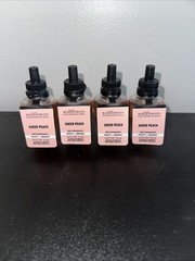 Bath & Body Works ~ SHEER PEACH Wallflowers Fragrance Refill ~ Lot of 4
