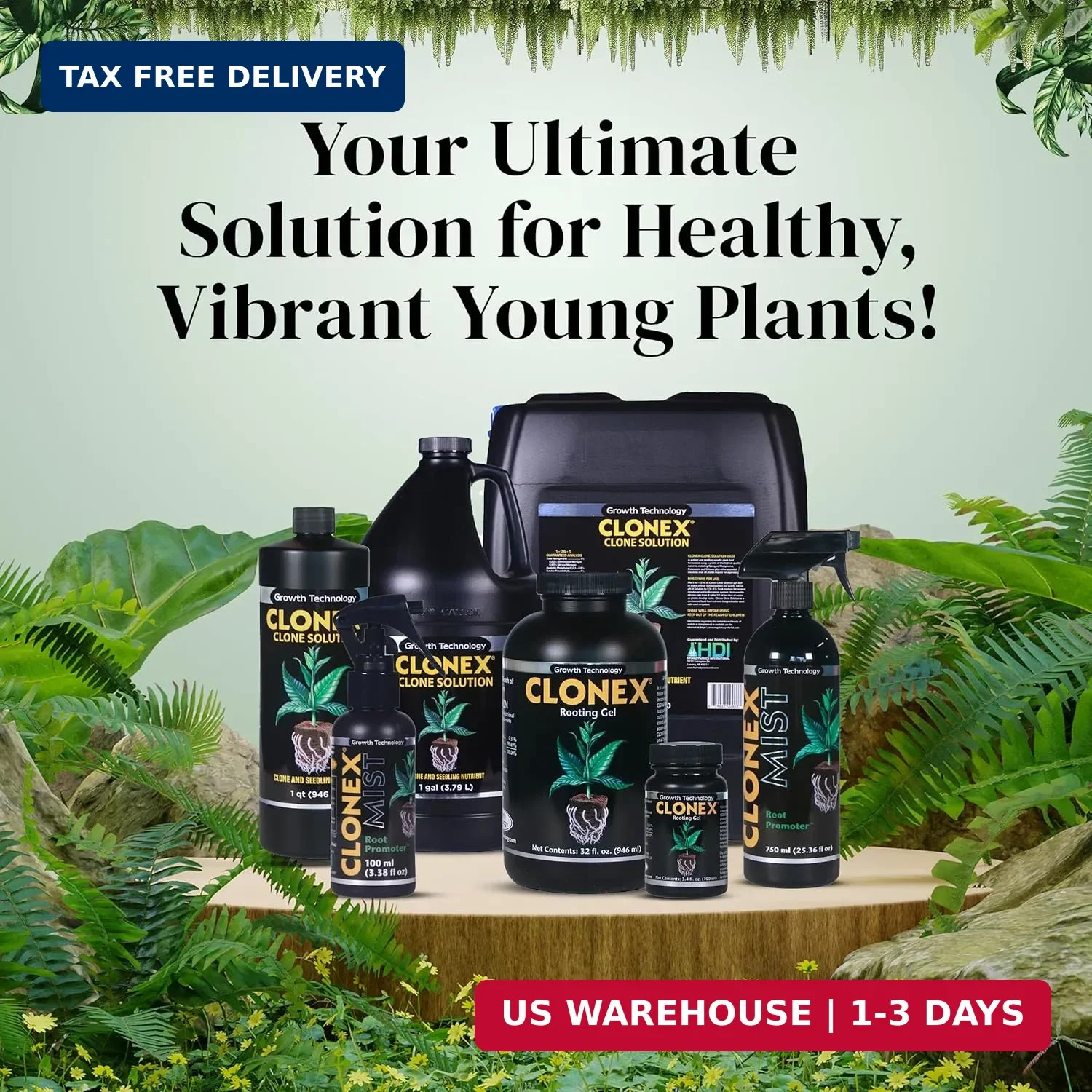 Clonex Rooting Gel - High-Performance Rooting Compound for Plant Cuttings, Conta gallery