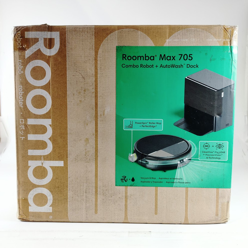 iRobot Roomba Max 705 Combo Robot Vacuum & Mop + AutoWash Dock - Lightly Used gallery