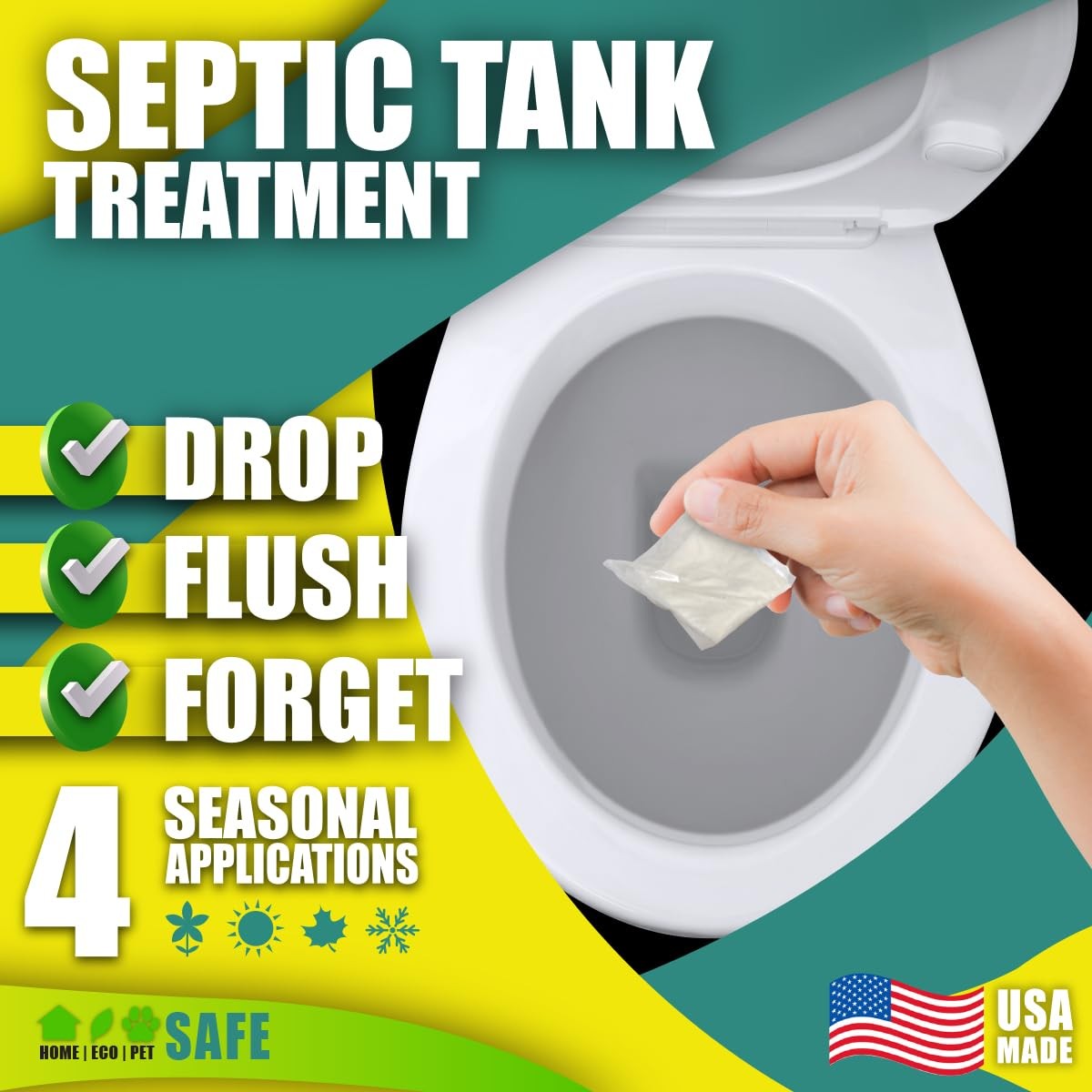 Green Pig Septic Tank Treatment Packets – Septic-Safe Enzyme Treatment for Pr... gallery