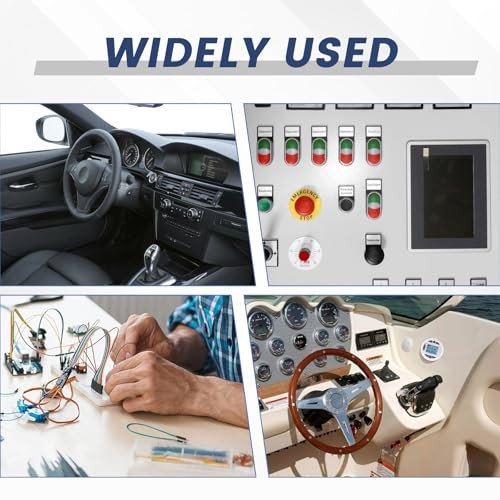 Pcs Momentary Push Button Switch, Surface Mount ON/Off Horn Buttons, 12V 24V 6 gallery