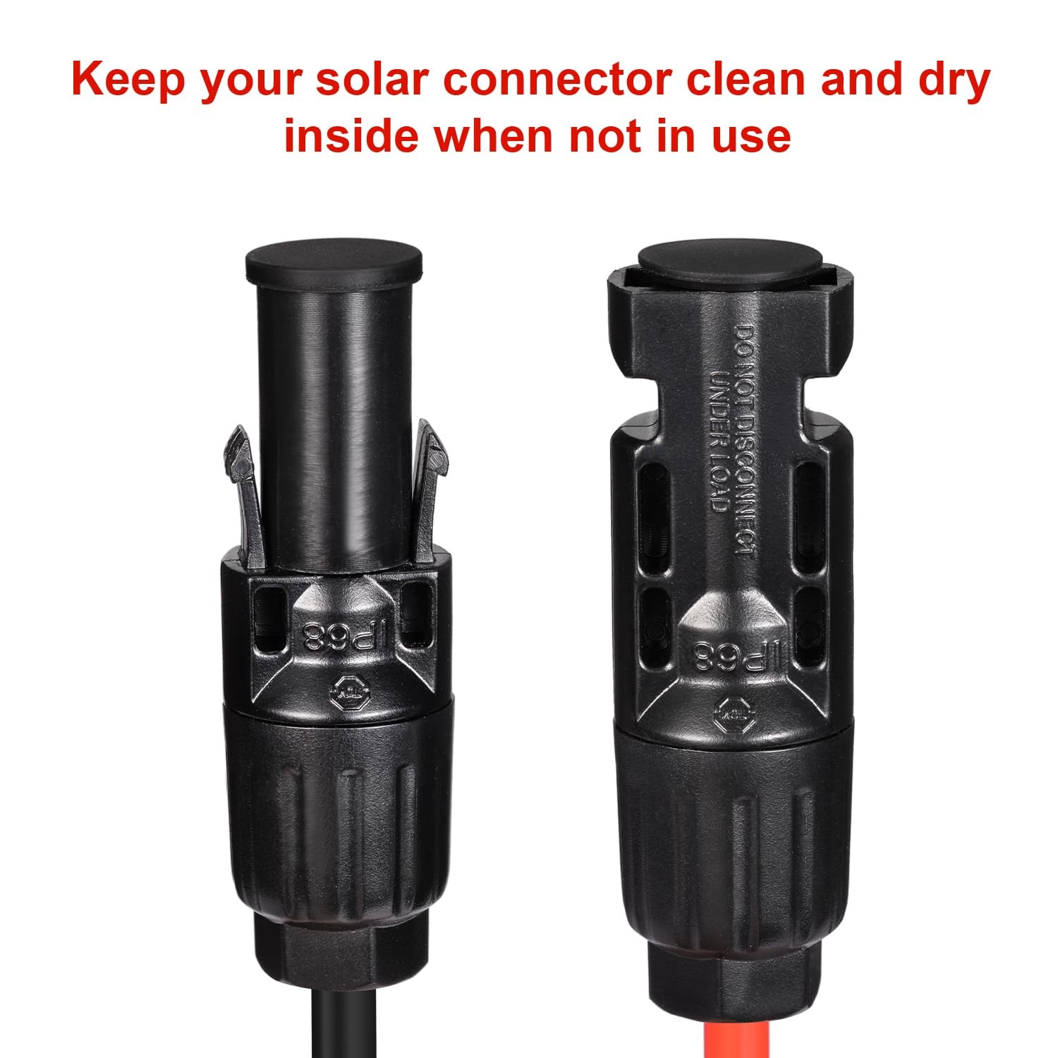 Solar Panel Plug Caps Weather Resistant Dust Male and Female Cap for Solar Pa... gallery