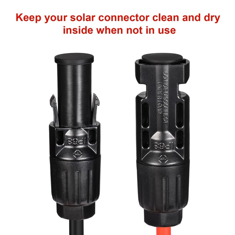Solar Panel Plug Caps Weather Resistant Dust Male and Female Cap for Solar Pa... gallery