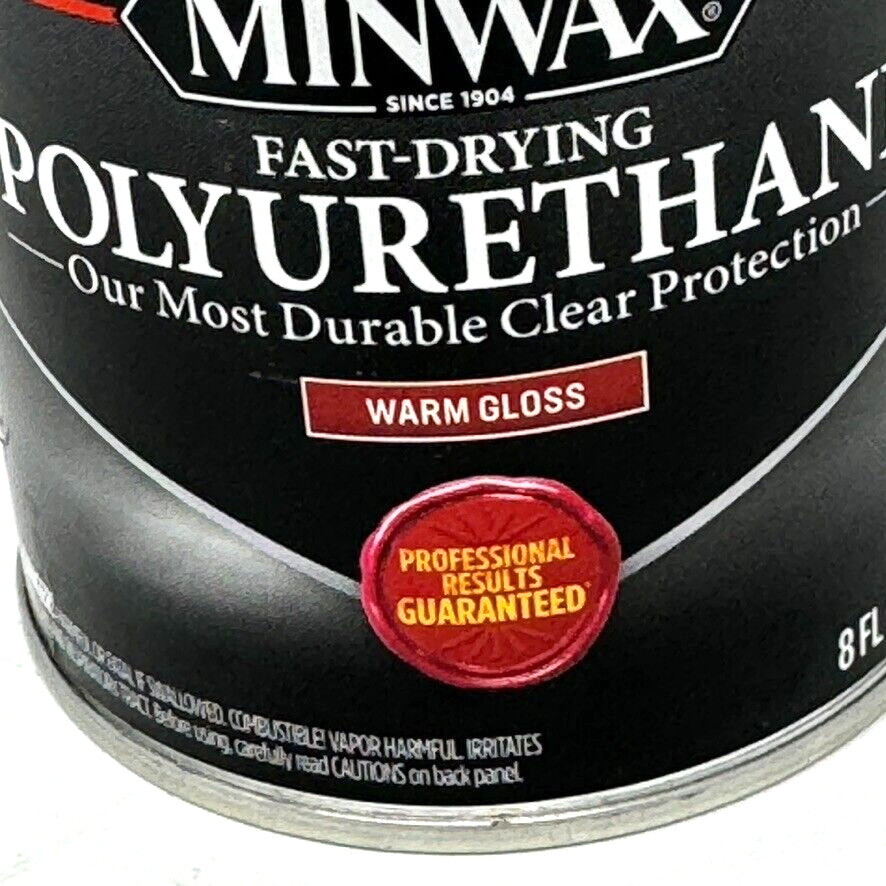 Minwax Clear WARM GLOSS Oil Based Fast Dry Polyurethane 1/2 pint NEW gallery