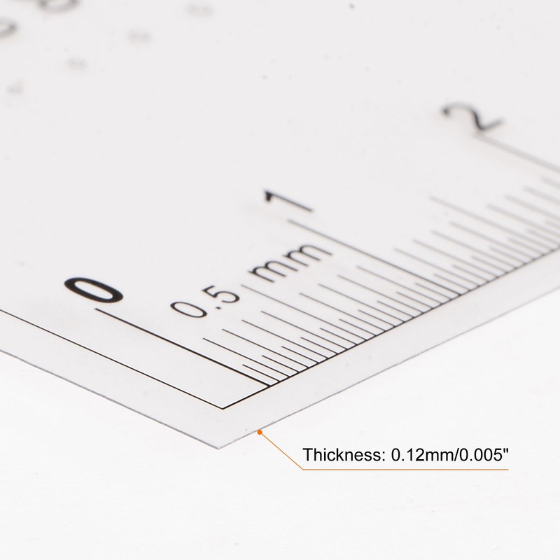 5pcs Transparency SEC Size Estimation Chart 8cm 0.5mm Diameter Line gallery