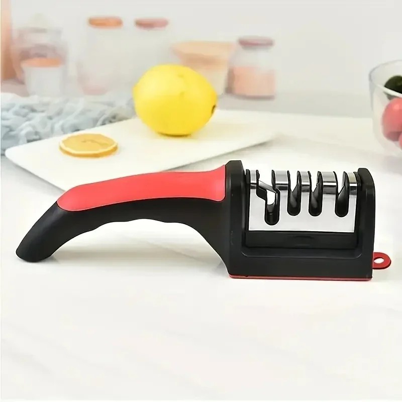 4 Stage Kitchen Knife Sharpener Professional Ceramic Diamond Steel Sharpening gallery
