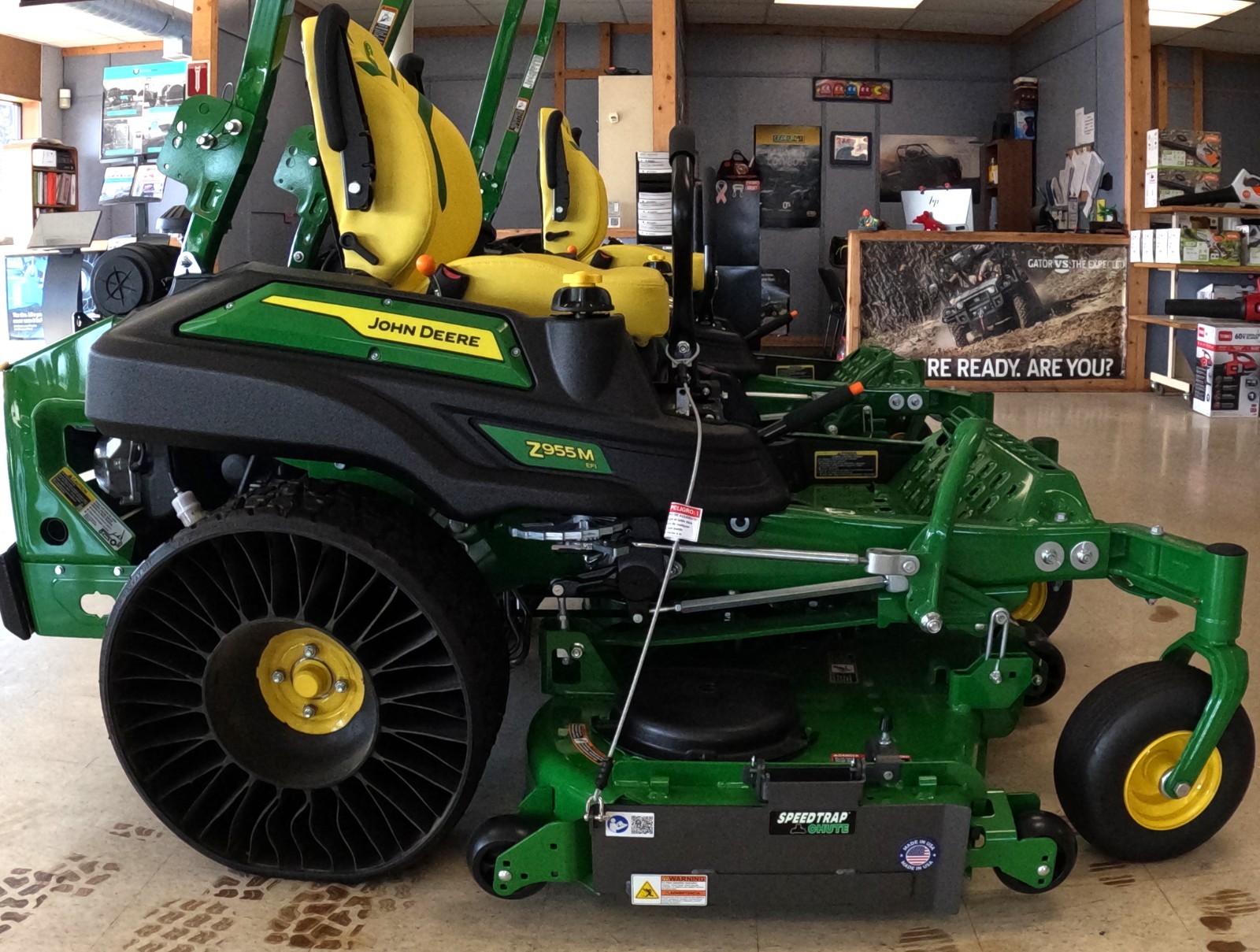 Speedtrap® Chute Blocker John Deere® ZTrak® Z930M 54" & 60" No drilling gallery