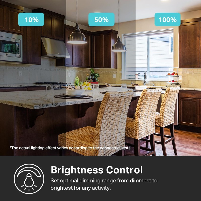 Smart Dimmer Switch, Wi-Fi Light Switch, UL Listed, No Hub Required, 3-Pack gallery