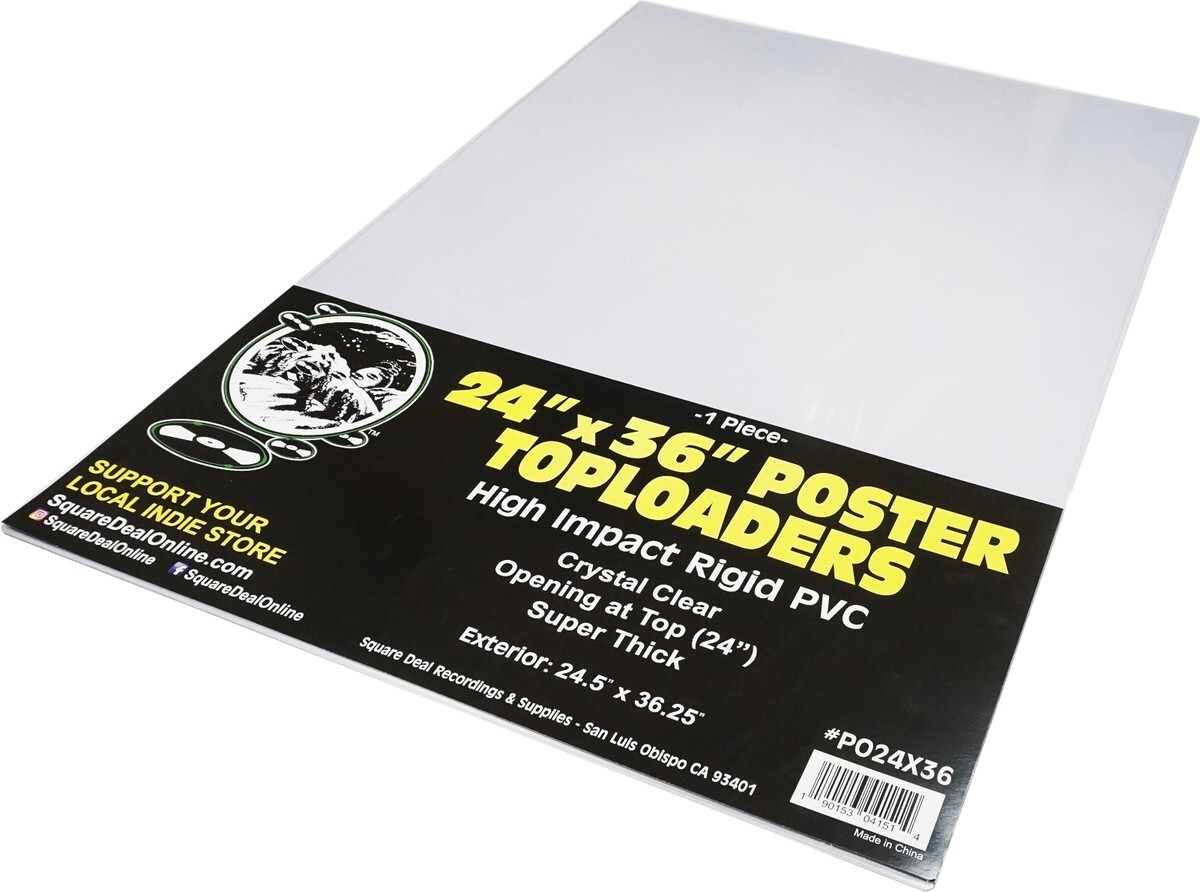 (5) Poster Toploaders - 24"x36" - High Impact Rigid PVC Toploading Holders gallery