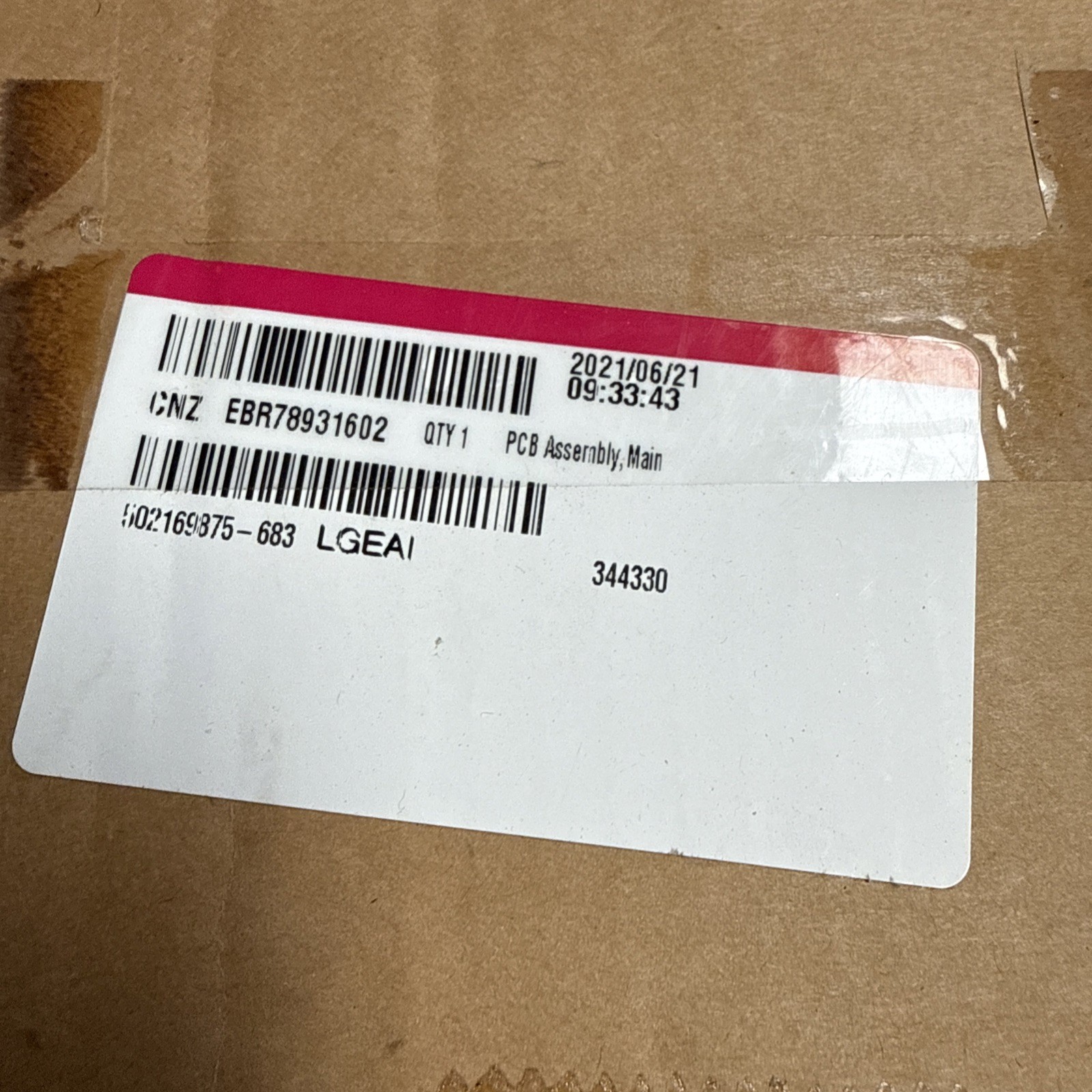 LG Refrigerator Primary Control Board OEM EBR78931602 gallery
