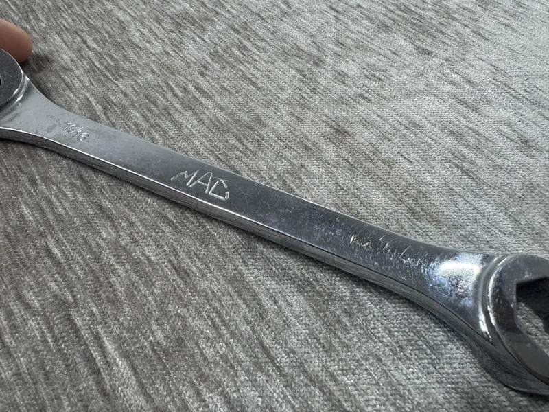 Mac Tools Double Hex Flare Nut Line Wrench 5/8 X 11/16 SAE Chrome USA OHB2022 gallery