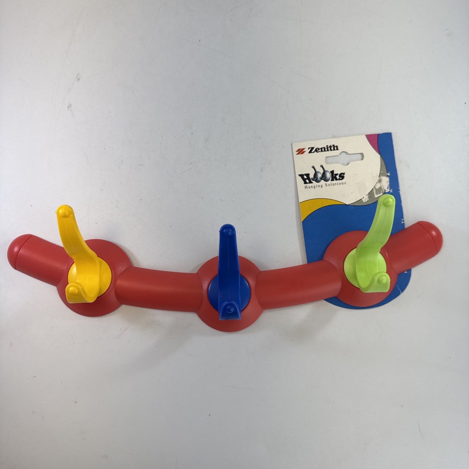 Retro 90s Zenith Color Pop Wall Hooks Nickelodeon Style Coat Rack NOS New gallery