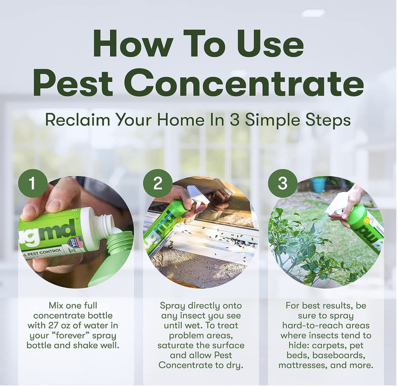 BugMD Pest Control Essential Oil Concentrate for Home Bed Bug Spray 3.7Oz 2-Pack gallery