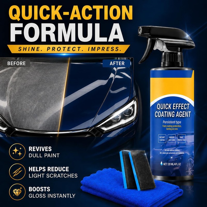 Car Coating Spray Quick Effect Agent Shine Protection Scratch Wax Oil Film gallery