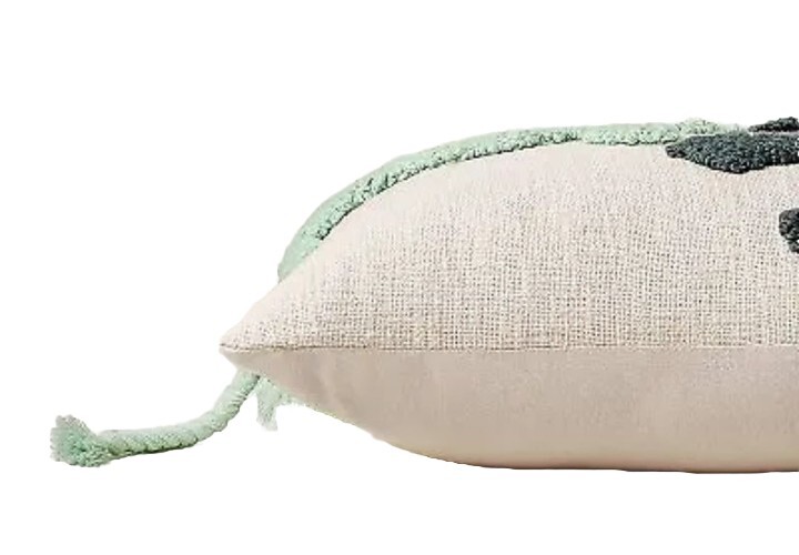 Lizard Punch Needle Lumbar Throw Pillow Turquoise Opalhouse design With Jungalow gallery