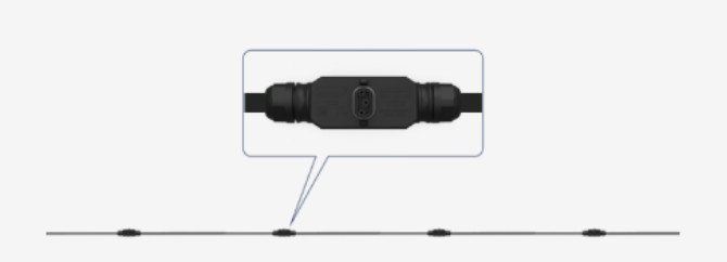 Hoymiles AC Trunk Cable 10 AWG (A6050251) - one 42M cable with 20 connectors gallery