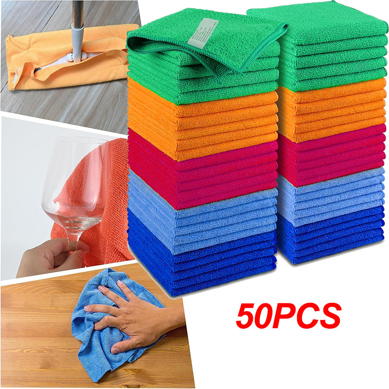 No-Scratch Microfiber Cleaning Cloth Cars Durable Versatile Polishing Detail Rag gallery