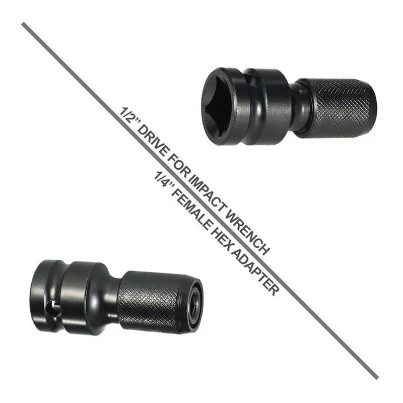 2* Hex Ratchet Socket Adapter Drive 1/2" Square To 1/4" Converter Impact Tool gallery