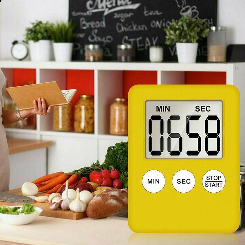LCD Digital Large Kitchen Cooking Timer Count-Down Up Clock Alarm Magnetic gallery