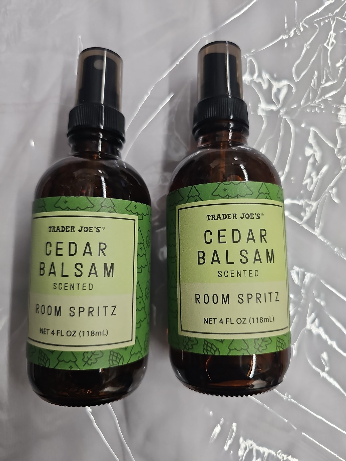 2-Pack Trader Joe's Cedar Balsam Room Spritz Spray 4oz Holiday Seasonal NEW 2025 gallery