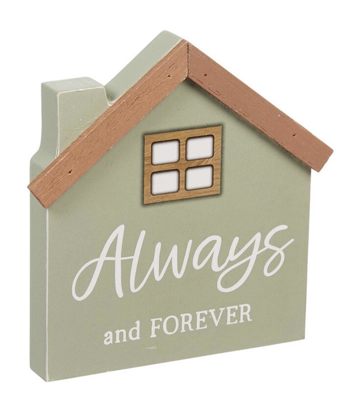 Always and Forever Sign Table Tier Tray Decor MDF Wood NEW gallery
