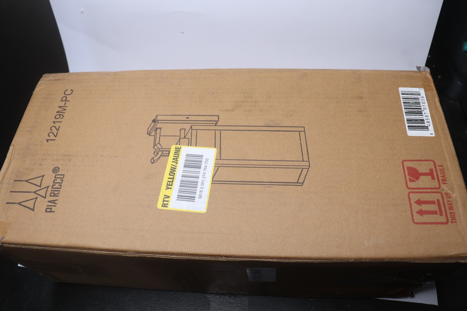 Pia Ricco Hardwired Outdoor Wall Light Sconce Black 17.74" 12219M-PC-1 gallery
